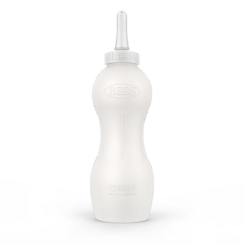 BESS Nursing Bottle for Calves, 2L, with Handle, Vented Bottom Cap, Non-collapsing